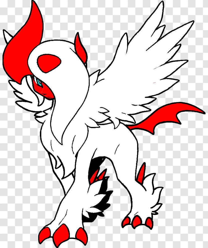 Absol Art Dark Image Character - Wing - Flyer Transparent PNG