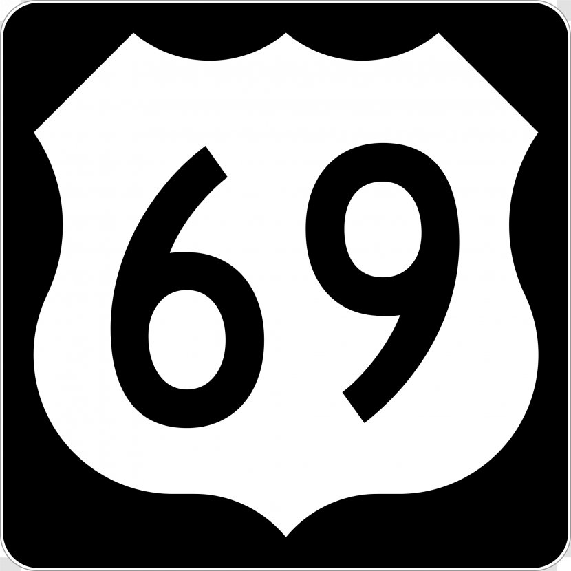 U.S. Route 69 In Oklahoma Iowa Road US Numbered Highways - Us Transparent PNG