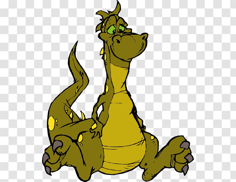 Clip Art Dragon Image Cartoon Vector Graphics - Yellow Transparent PNG