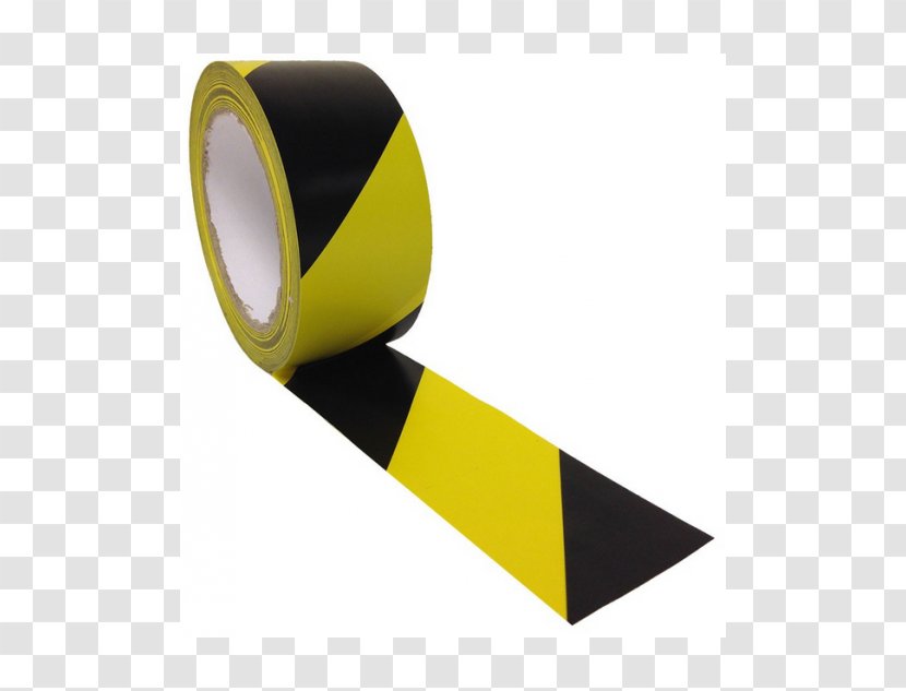 Adhesive Tape Paper Floor Marking Barricade Duct - Color - Black Transparent PNG