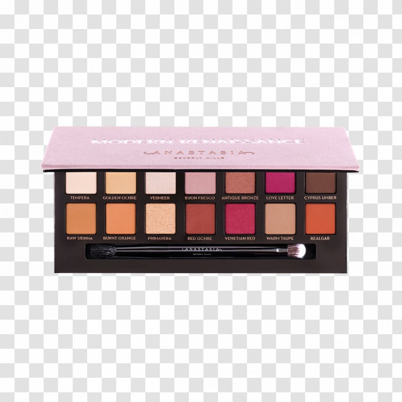 Anastasia Beverly Hills Modern Renaissance Palette Prism Eye Shadow Subculture Eyeshadow Cosmetics - Bristle - Box Transparent PNG