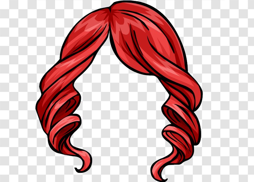 Red Hair Animaatio Penguin Scalp Transparent PNG