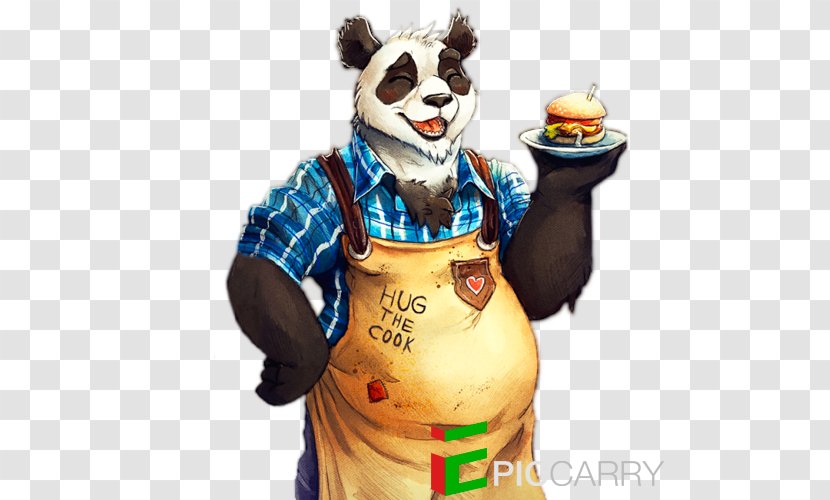 Furry Fandom Drawing Hamburger Giant Panda Restaurant - Meal - Lunch Bunch Games Transparent PNG