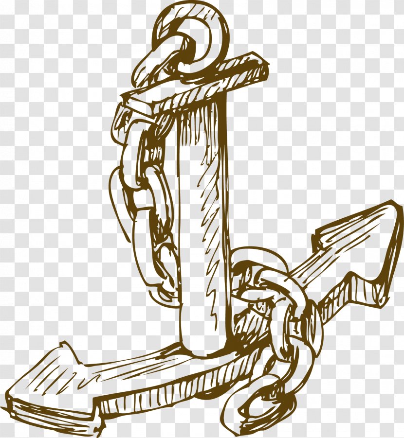 Anchor Drawing Clip Art - Material - Hand-painted Transparent PNG