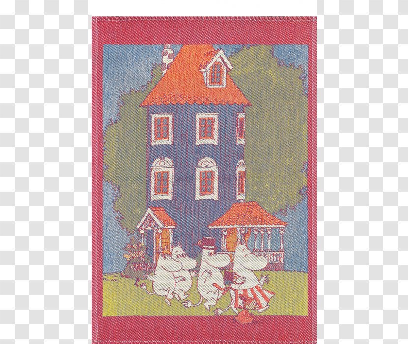 Towel Moominhouse Moomins Moominpapa Moominvalley - Cotton - House Transparent PNG