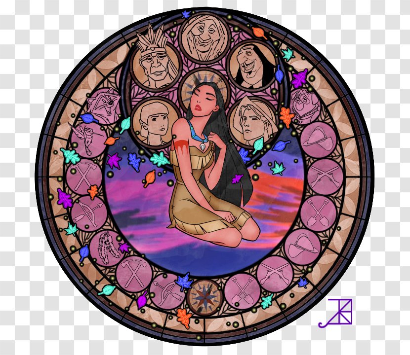 Window Stained Glass Elsa The Walt Disney Company Princess - Kida Kidagakash - Pocahontas Transparent PNG