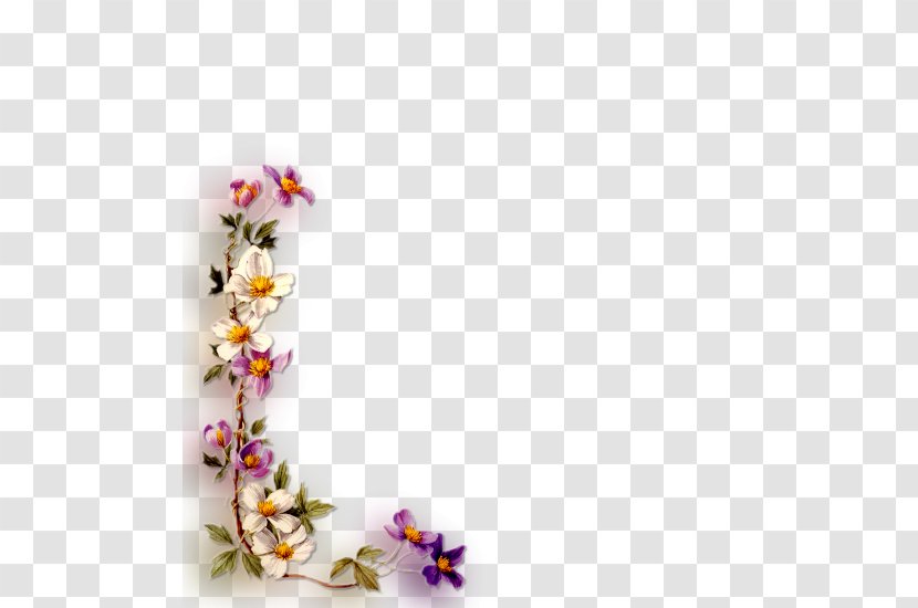 Borders And Frames Artificial Flower Picture Image - Blossom Transparent PNG