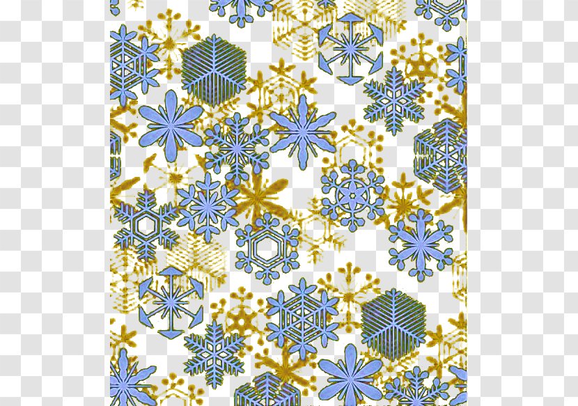 Snowflake Drawing Blue Pattern - Cartoon Transparent PNG