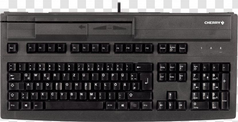 Computer Keyboard Cherry Card Reader Mouse PS/2 Port - Electronics - Güneş Transparent PNG