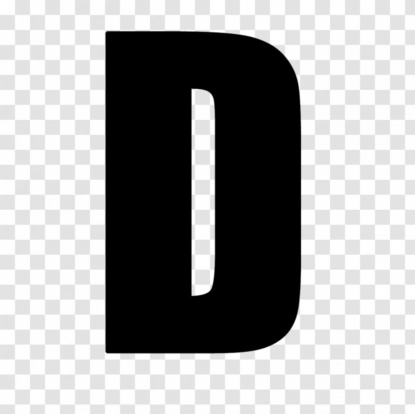 Logo Brand Pattern - Black And White - Letter D Transparent PNG