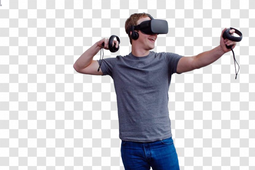 Oculus Rift Virtual Reality Headset Facebook F8 VR - Microphone - Mark Zuckerberg Transparent PNG