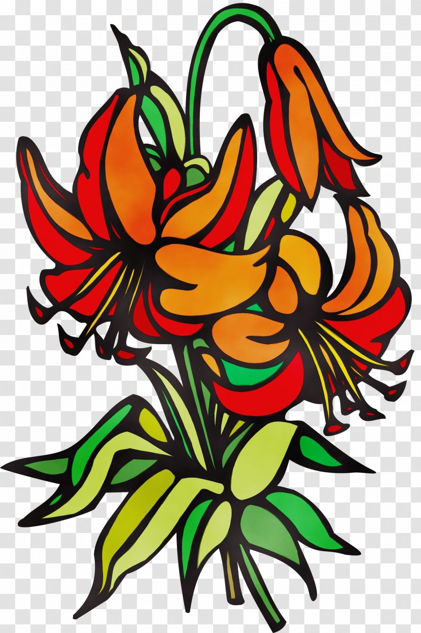 Floral Design - Paint - Herbaceous Plant Transparent PNG