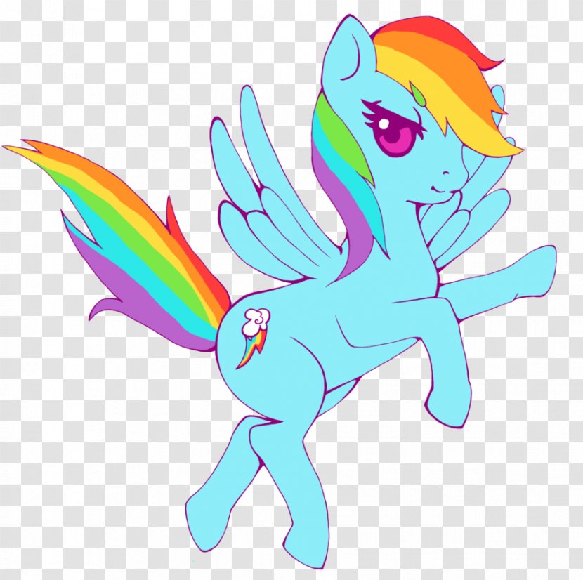 Pony Rainbow Dash Horse Clip Art - Watercolor Transparent PNG