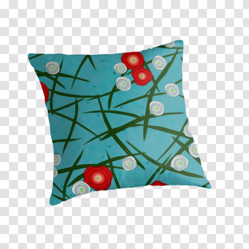 Throw Pillows Cushion Bordskåner Turquoise - Pillow Transparent PNG