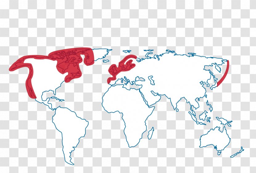 World Map Drawing Continent - Heart Transparent PNG