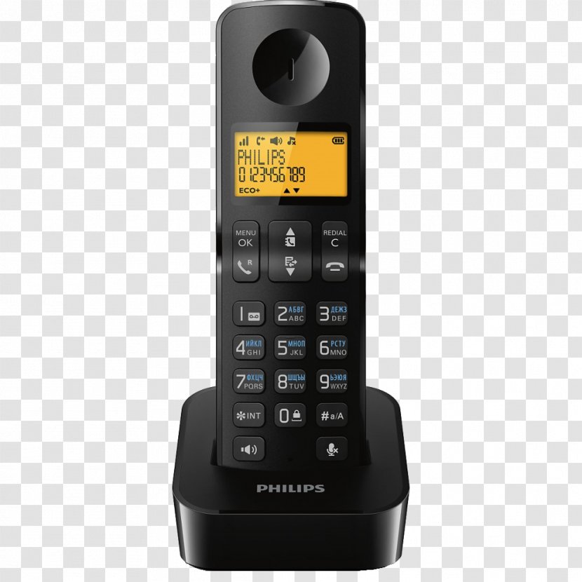 Cordless Telephone Home & Business Phones Digital Enhanced Telecommunications Wireless - Electronics Transparent PNG