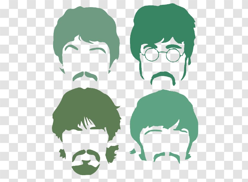 The Beatles Abbey Road Silhouette Stencil - Heart Transparent PNG