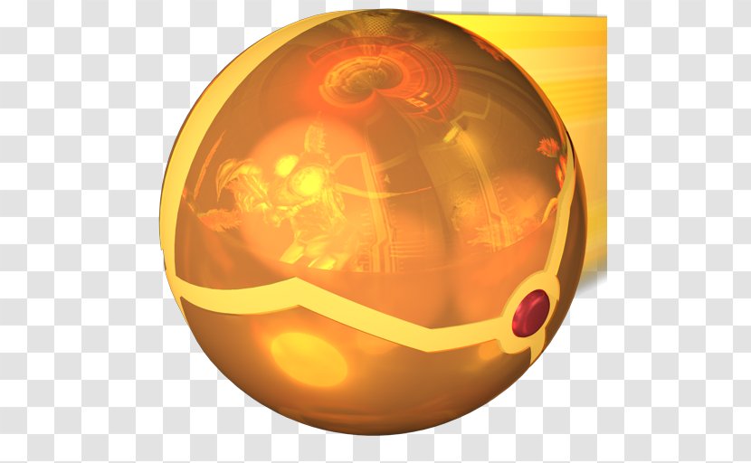 Orange Sphere Jack O Lantern Calabaza Pumpkin - Metroid Morph Ball 1 Transparent PNG