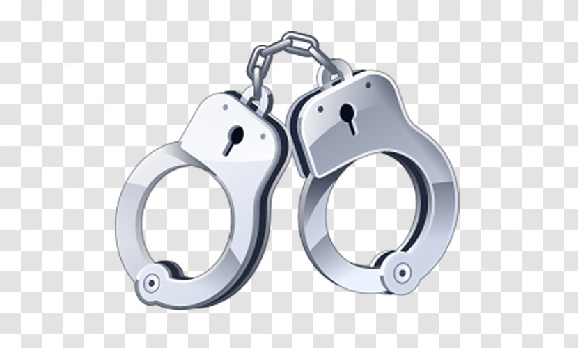 Handcuffs Arrest Crime Police Officer - Wheel Transparent PNG