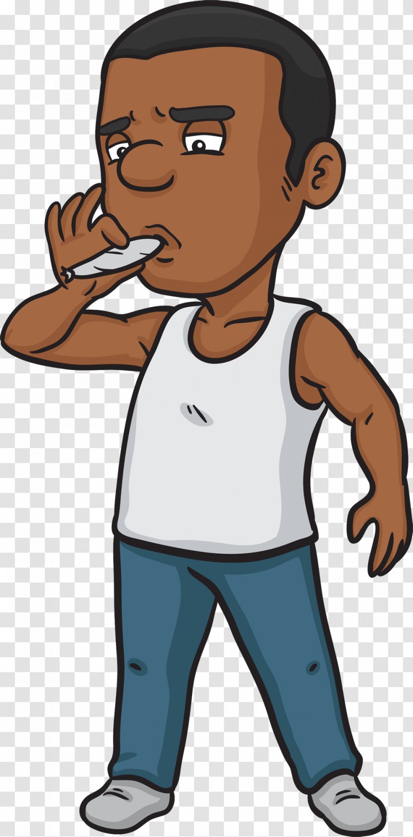 Boy Cartoon - Smoking - Toddler Muscle Transparent PNG