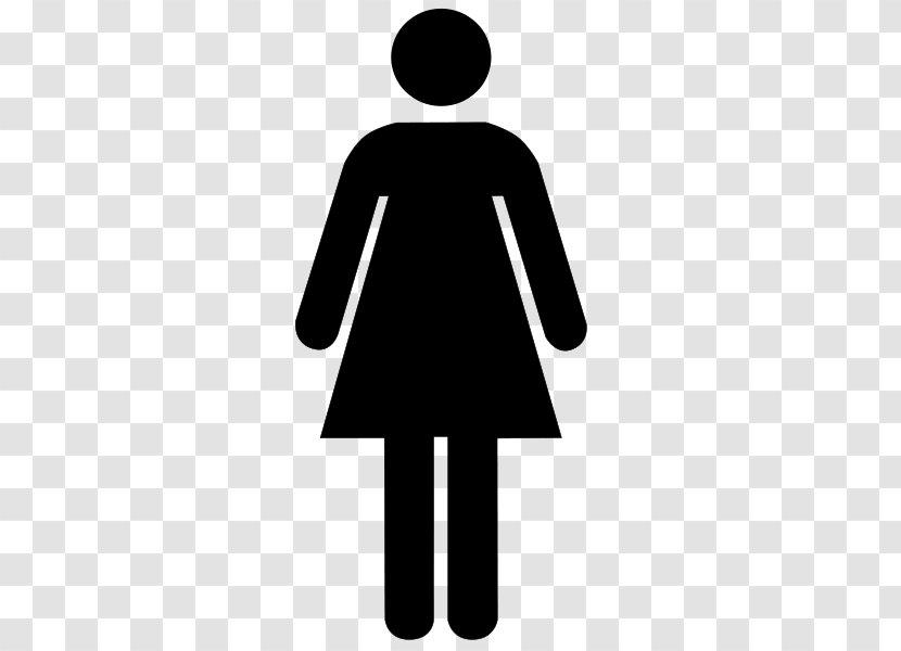 Public Toilet Bathroom Woman Gender Symbol - Female - Top Transparent PNG