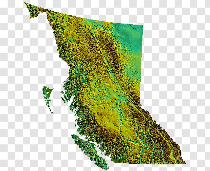 Kitimat Ranges Prince George Coast Mountains Interior Plateau - Geography Of British Columbia - Relief Transparent PNG