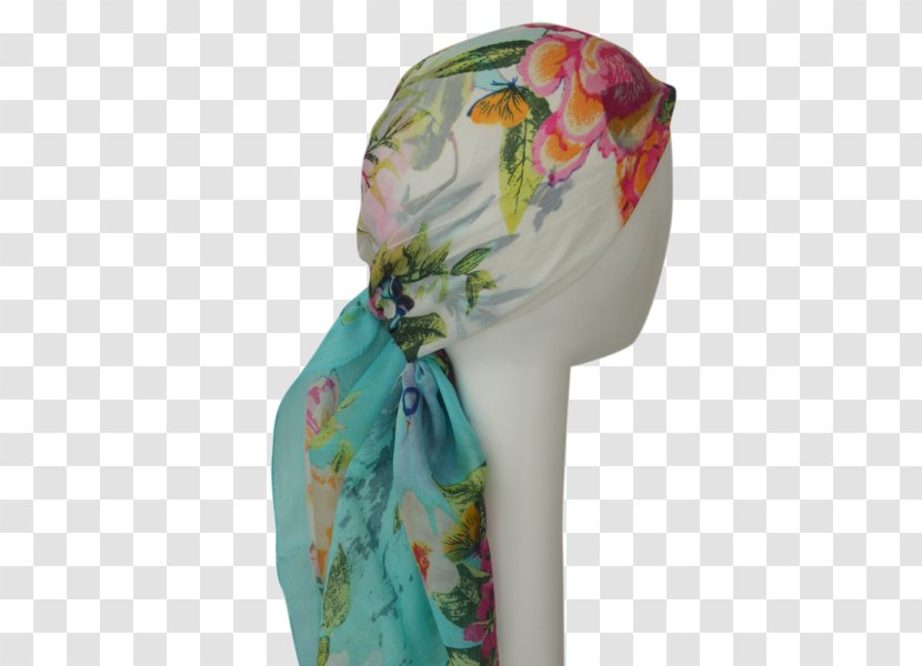Scarf Neck Turquoise - Silk Transparent PNG