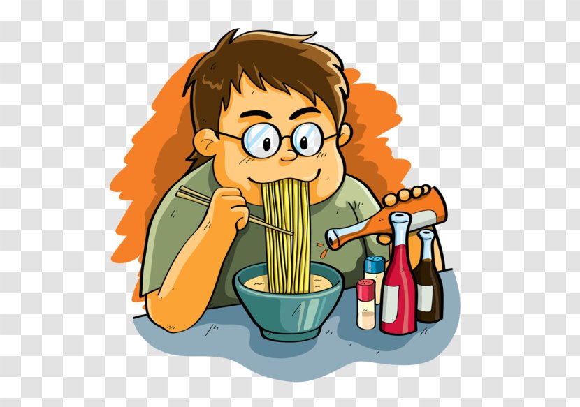 Ramen Chinese Noodles Japanese Cuisine Vector Graphics - Fast Food - Hungry Man Transparent PNG