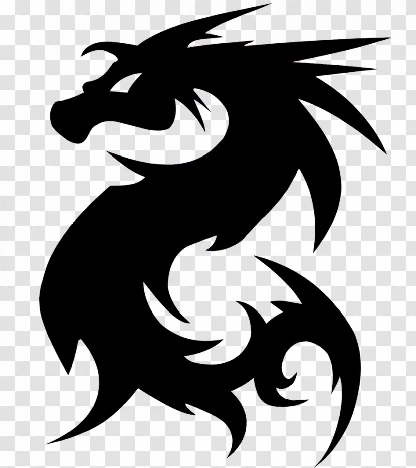 European Dragon Legendary Creature Silhouette Clip Art - Graphic Transparent PNG