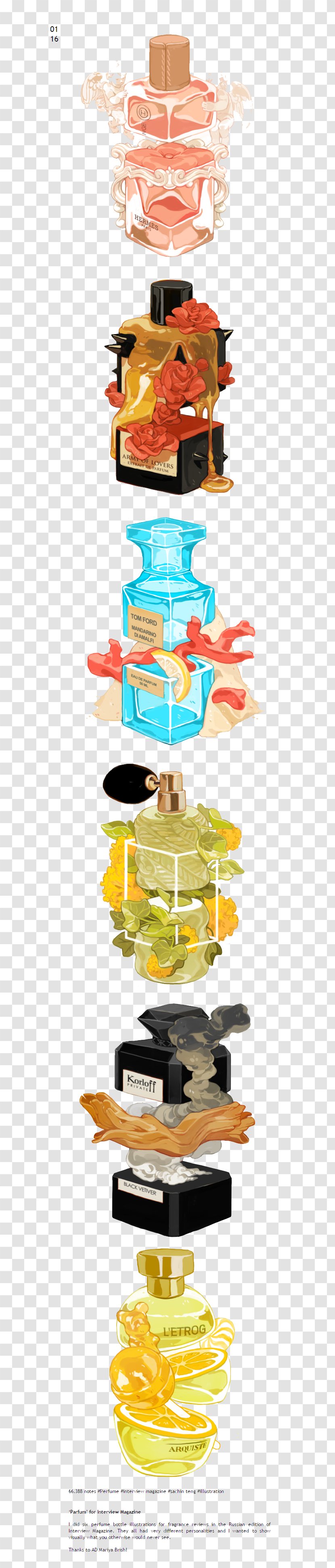 Bottle Perfume Illustration - Art Transparent PNG