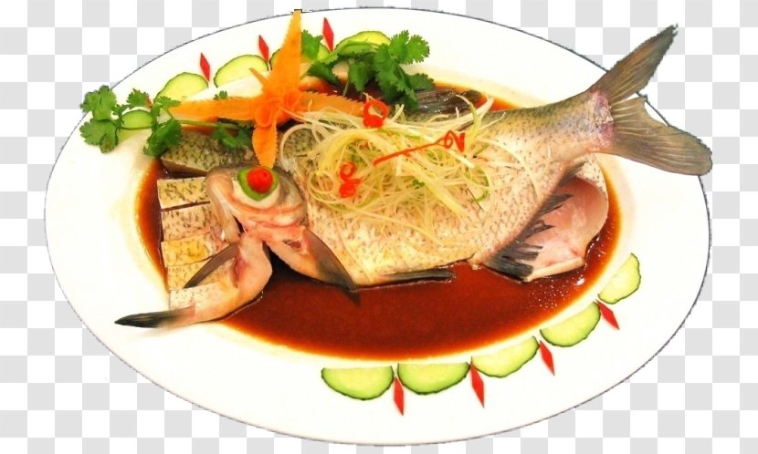 Chinese Cuisine Fish Food Steaming - Dish - Sauce Transparent PNG