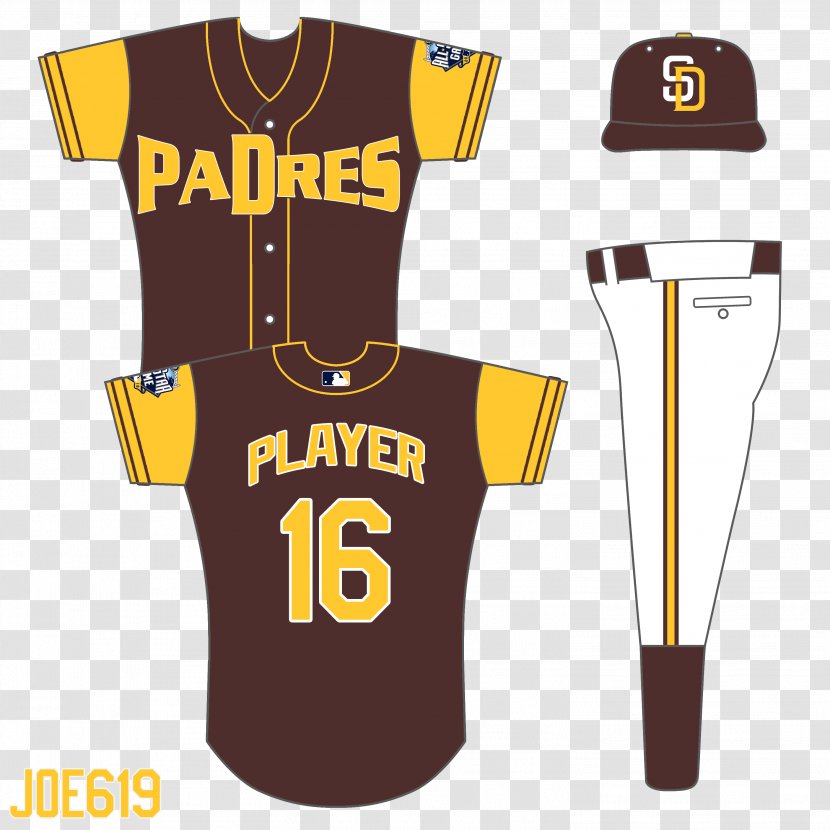 Jersey T-shirt San Diego Padres Sleeve Jeans - T Shirt Transparent PNG