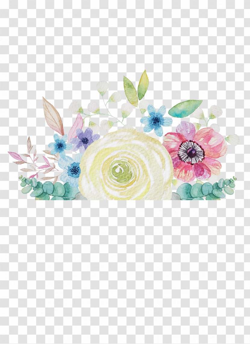 Watercolor Painting Flower Image Desktop Wallpaper Design - Fairy Tale - Chers Outline Transparent PNG