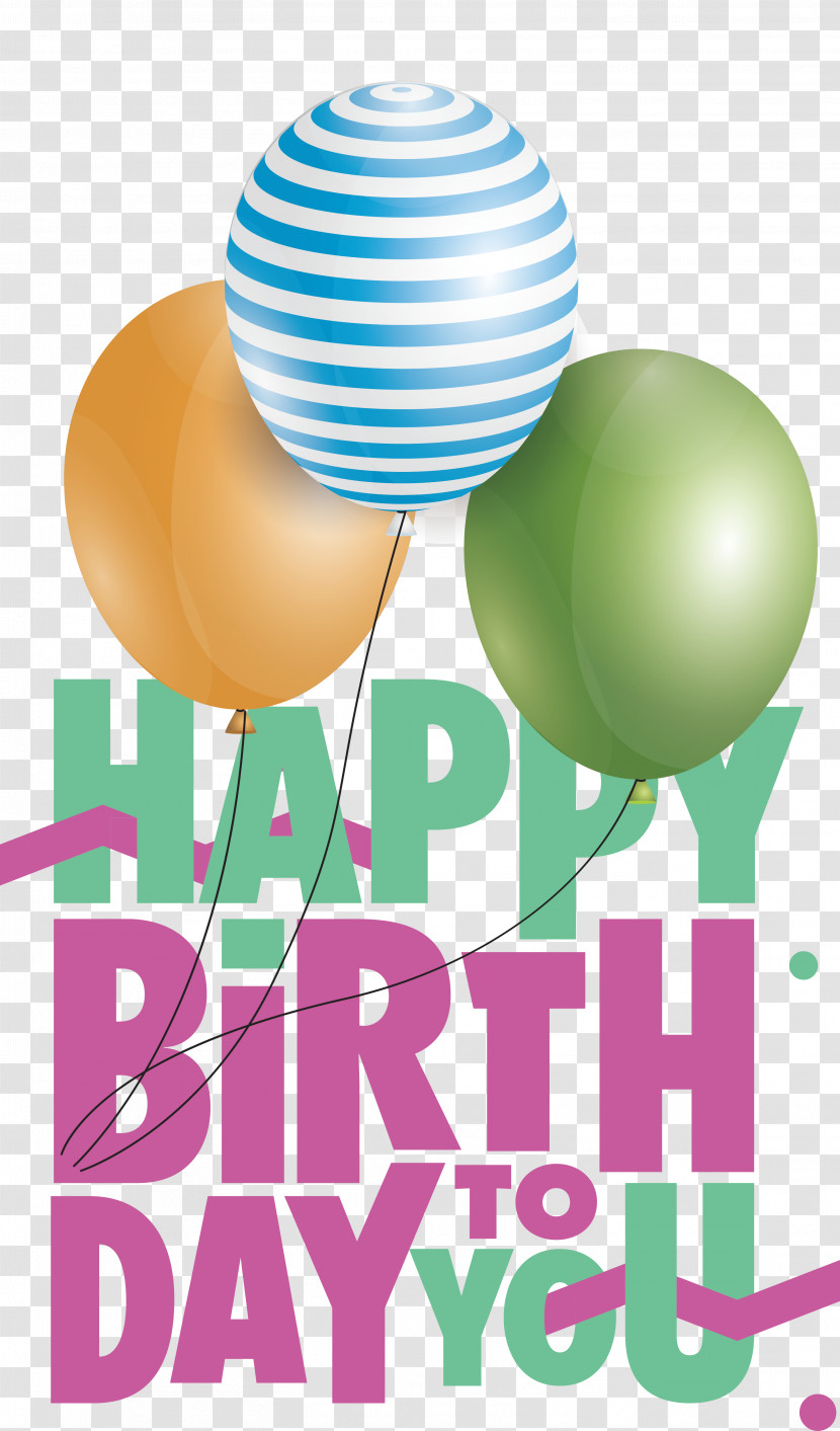 Balloon Text Line Party Geometry Transparent PNG