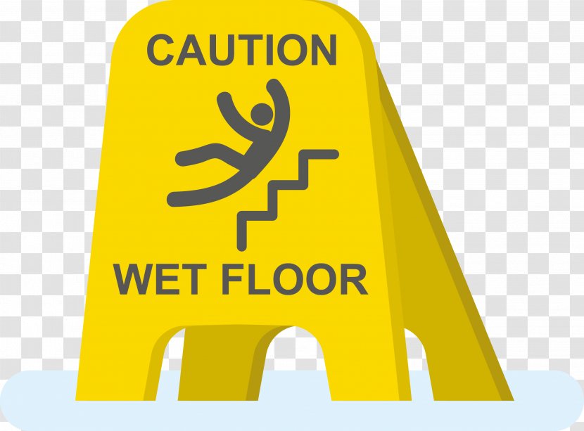 Wet Floor Sign Royalty-free Stock Photography Clip Art - Signage - Be Careful To Slip Down The Stairs Transparent PNG