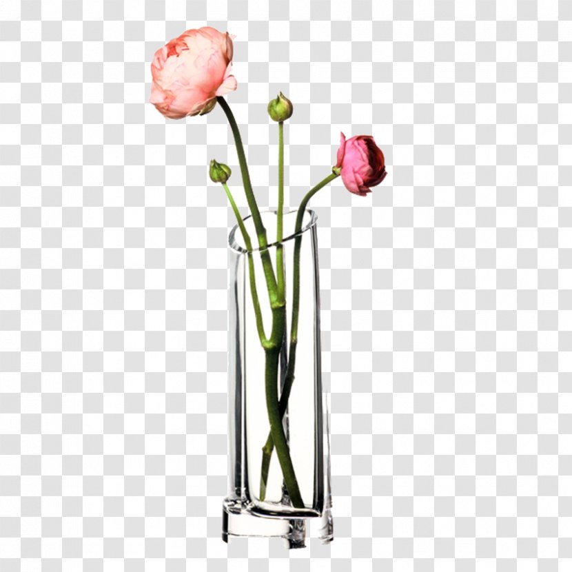 Vase Floral Design Painting Wallpaper - Flowerpot - Glass Lotus Bud Transparent PNG
