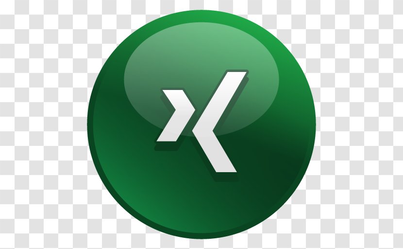 XING Icon Design - Green Transparent PNG