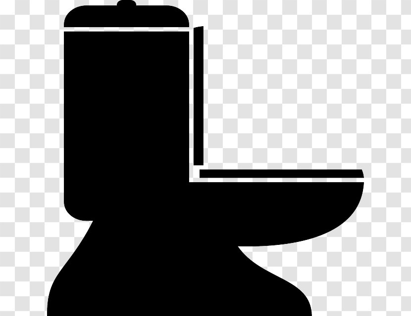 Public Toilet Bathtub Bathroom Clip Art - Black Transparent PNG