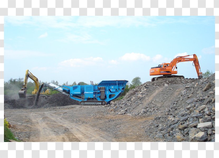 Crusher Construction Bulldozer Rock Soil - Crushed Transparent PNG