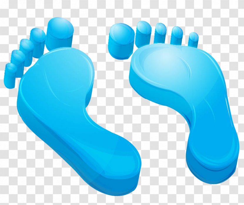 Foot And Ankle Surgery Podiatrist Podiatry Diabetic - Blue Footprints Transparent PNG