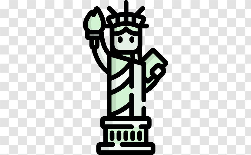 Statue Of Liberty New York Harbor NYC Double Decker Bus Tours Clip Art - Drawing - The Libertystripes Transparent PNG