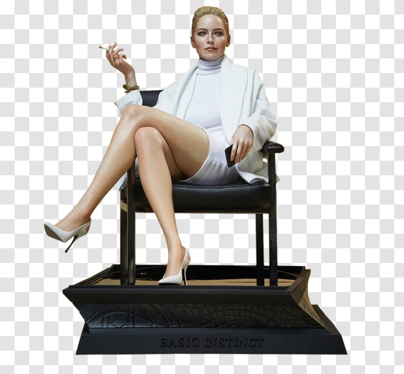 Catherine Tramell Sideshow Collectibles Statue Film Female - Silhouette - Sharon Stone Transparent PNG