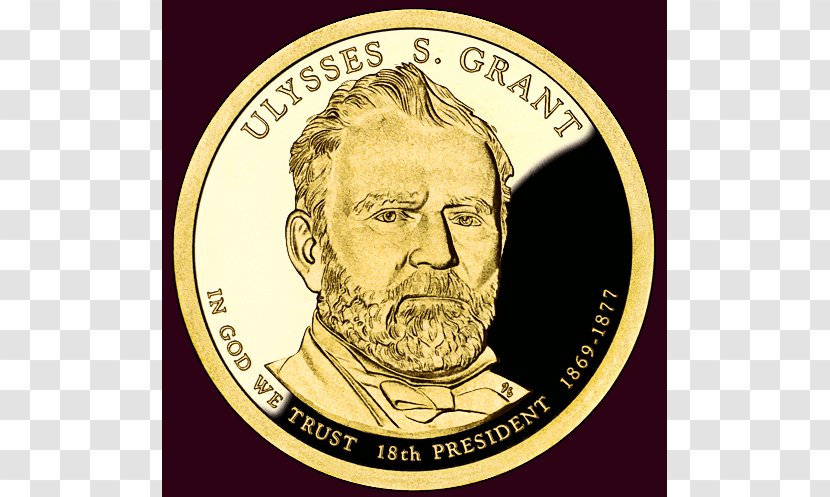 Ulysses S. Grant President Of The United States Presidential $1 Coin Program - Currency - Coins Transparent PNG