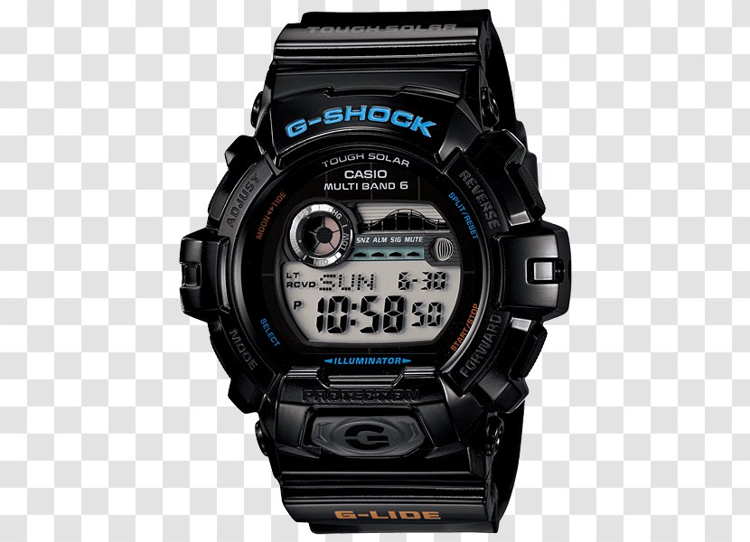 G-Shock Casio Wave Ceptor Watch Tough Solar Transparent PNG