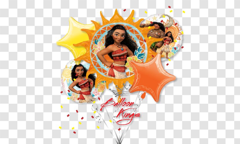 Balloon The Walt Disney Company Party Film Birthday - Moana Transparent PNG