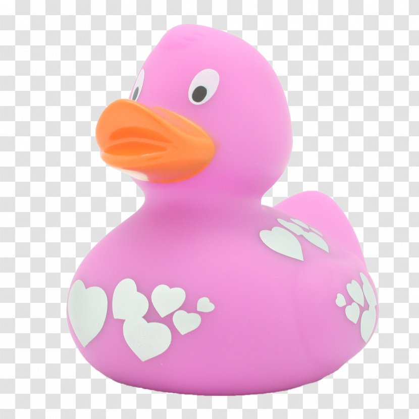 Rubber Duck Bathtub Toy Natural - Magenta - Jemima Puddle Transparent PNG
