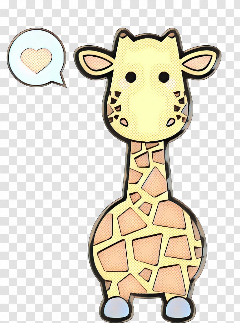 Retro Background - Giraffidae - Fawn Snout Transparent PNG