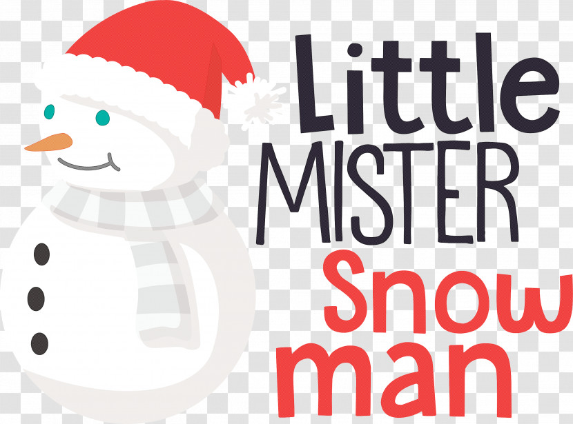 Little Mister Snow Man Transparent PNG