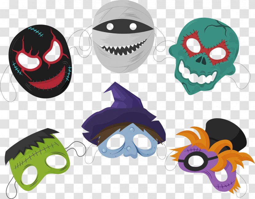 Halloween Mask Euclidean Vector - Party - 6 Creative Transparent PNG