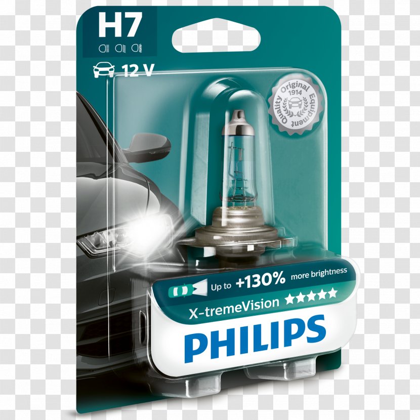 Headlamp Car Incandescent Light Bulb Philips Transparent PNG
